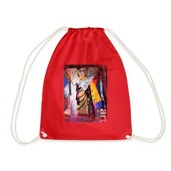 Palette de peinture Pinceau Artiste Peintre Artsy & Dessin - Sac de sport léger - rouge - Devant