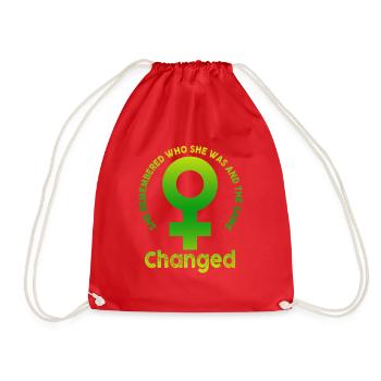 Elle s’est souvenue de qui elle était et le jeu a changé - Sac de sport léger - rouge - Devant