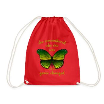 Elle s’est souvenue de qui elle était et le jeu a changé - Sac de sport léger - rouge - Devant