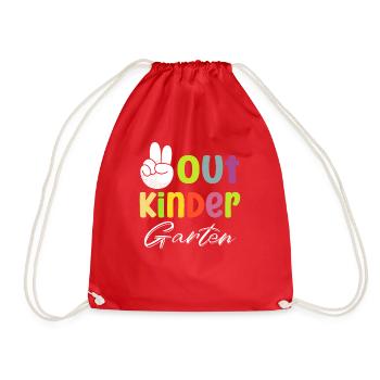 Jardin d’enfants - Sac de sport léger - rouge - Devant