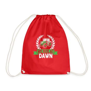 We Ride At Dawn Dad Lawn Mower Make Laugh Day Yard - Turnbeutel - Rot - Vorne