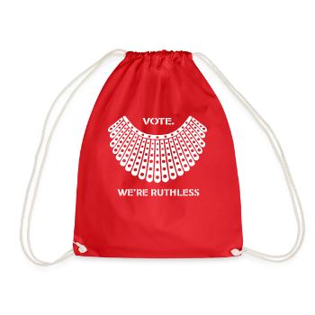 Vote des droits des femmes Nous sommes impitoyables Humains et femmes - Sac de sport léger - rouge - Devant