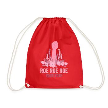 Roe Your Vote Pro-Choice Womens Feminist - Turnbeutel - Rot - Vorne