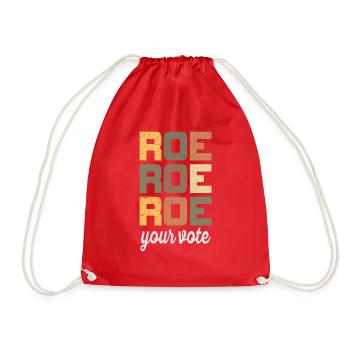 Roe Your Vote Pro-Choice Womens Feminist - Turnbeutel - Rot - Vorne