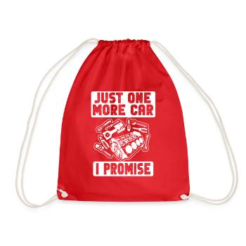 Juste une pièce de voiture de plus que je promets - Sac de sport léger - rouge - Devant