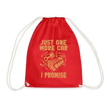 Juste une pièce de voiture de plus que je promets - Sac de sport léger - rouge - Devant