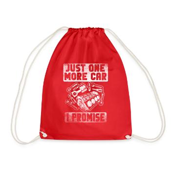Juste une pièce de voiture de plus que je promets - Sac de sport léger - rouge - Devant