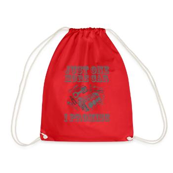 Juste une pièce de voiture de plus que je promets - Sac de sport léger - rouge - Devant