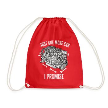 Juste une pièce de voiture de plus que je promets - Sac de sport léger - rouge - Devant