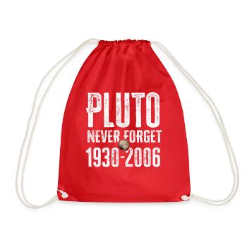 N’oubliez jamais Pluto Design Retro Style Funny Space - Sac de sport léger - rouge - Devant