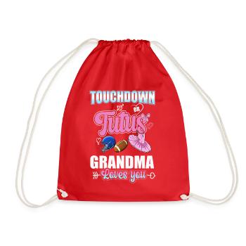 Touchdown ou Tutu Grand-mère vous aime - Sac de sport léger - rouge - Devant
