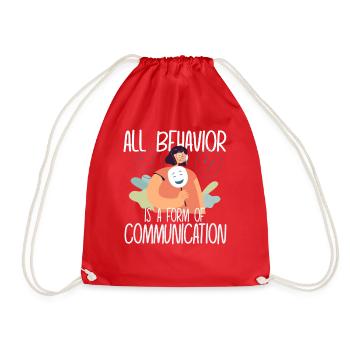 Tout comportement est une forme de communication - Sac de sport léger - rouge - Devant