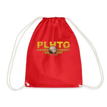 N’oubliez jamais Pluto Design Retro Style Funny Space - Sac de sport léger - rouge - Devant