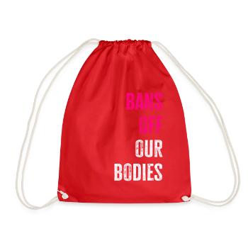 Bannir nos corps protéger la liberté Choisir les femmes - Sac de sport léger - rouge - Devant