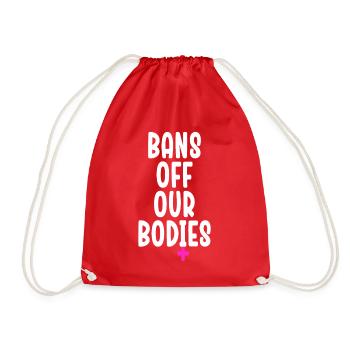Bannir nos corps protéger la liberté Choisir les femmes - Sac de sport léger - rouge - Devant