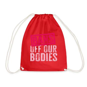 Bannir nos corps protéger la liberté Choisir les femmes - Sac de sport léger - rouge - Devant