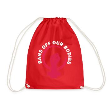 Bannir nos corps protéger la liberté Choisir les femmes - Sac de sport léger - rouge - Devant