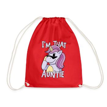 I am That Auntie - Turnbeutel - Rot - Vorne