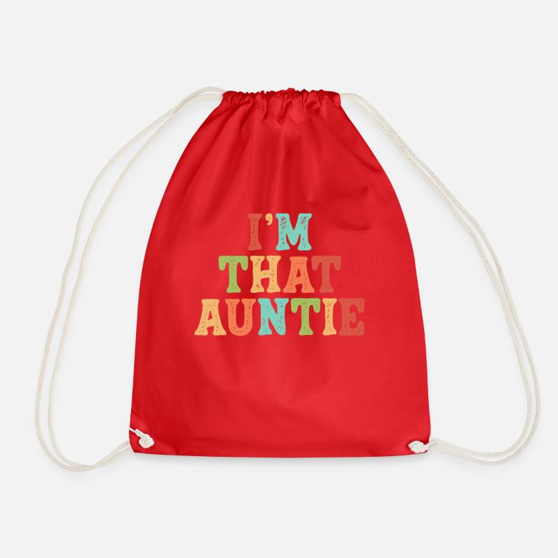 I am That Auntie - Turnbeutel - Rot