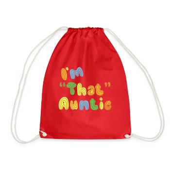 I am That Auntie - Turnbeutel - Rot - Vorne
