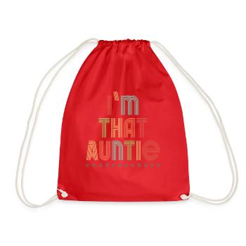 I am That Auntie - Turnbeutel - Rot - Vorne