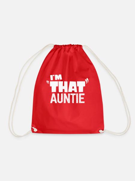 I am That Auntie - Turnbeutel - Rot