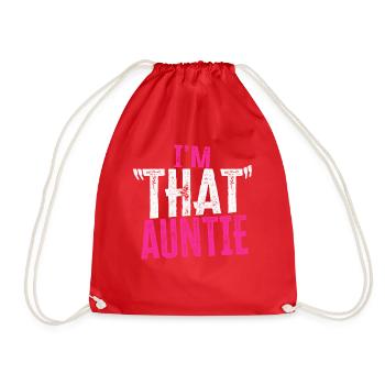 I am That Auntie - Turnbeutel - Rot - Vorne