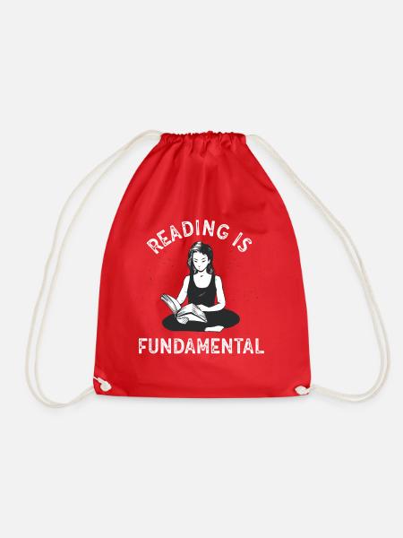 Reading Is Fundamental - Turnbeutel - Rot