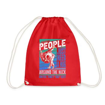Some People Just Need A Hug Cage Fighter - Turnbeutel - Rot - Vorne
