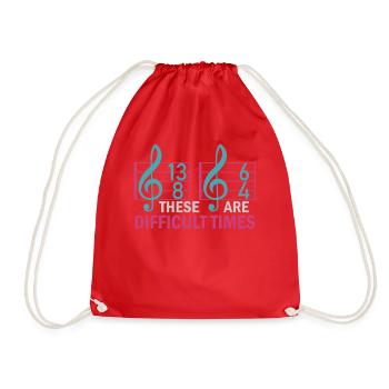 Ce sont des temps difficiles jeu de mots amusant - Sac de sport léger - rouge - Devant