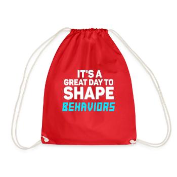 Beautiful Day Behavioral Shape Behaviors - Drawstring Bag - red - Front