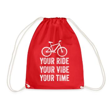 VTT Votre balade Votre ambiance Votre temps - Sac de sport léger - rouge - Devant
