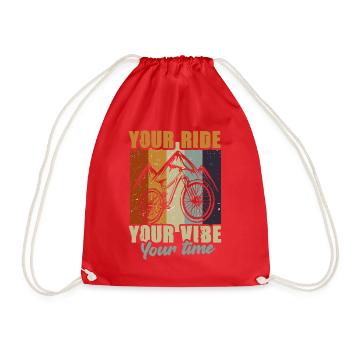 VTT Votre balade Votre ambiance Votre temps - Sac de sport léger - rouge - Devant