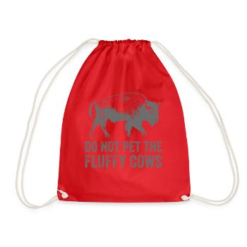 Ne caressez pas les vaches moelleuses - Sac de sport léger - rouge - Devant