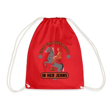 Chaque fille a besoin d’une petite déchirure dans son jean - Sac de sport léger - rouge - Devant