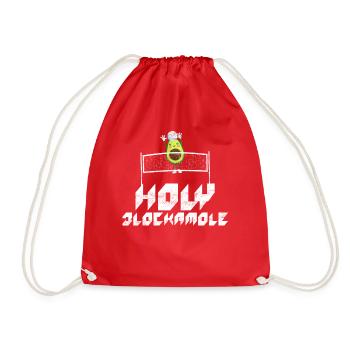 Heilige Blockamole Volleyball Avocado - Turnbeutel - Rot - Vorne