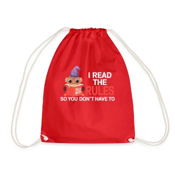 J’ai lu les règles pour que vous n’ayez pas - Sac de sport léger - rouge - Devant