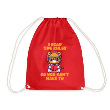 J’ai lu les règles pour que vous n’ayez pas - Sac de sport léger - rouge - Devant