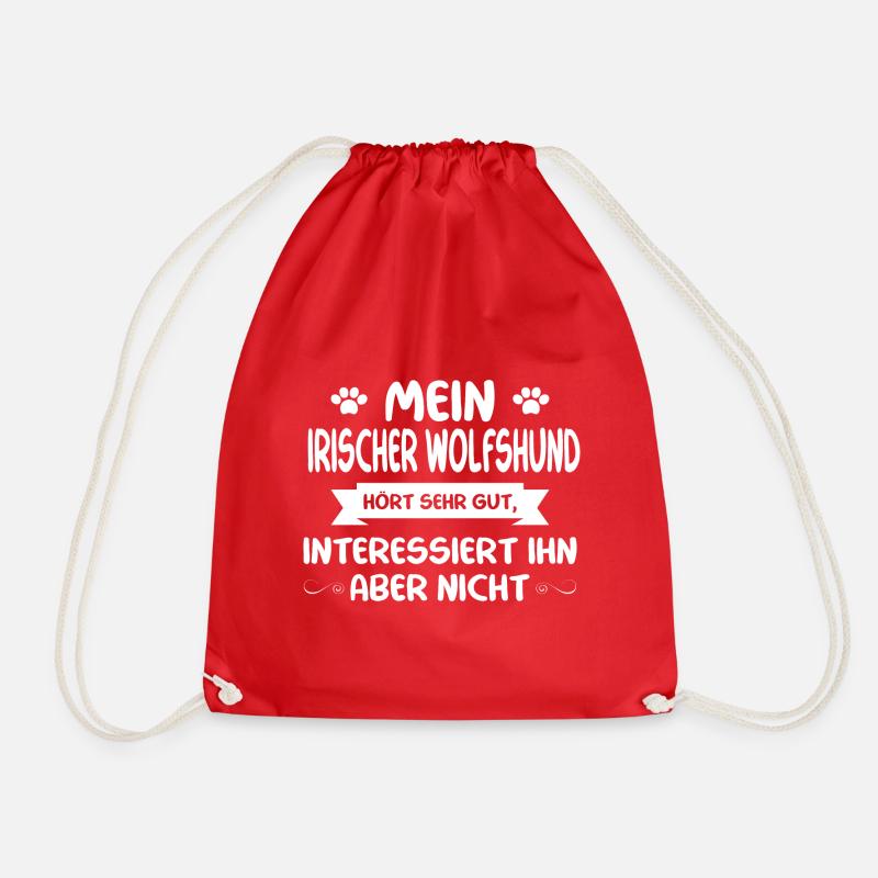 Irischer Wolfshund - Turnbeutel - Rot