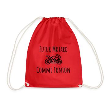 Futur Motard Comme Tonton Cadeau - Sac de sport léger - rouge - Devant