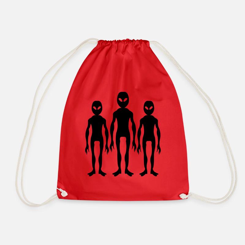 aliens - Turnbeutel - Rot