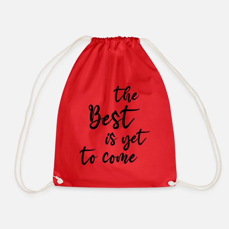 THE BEST BLACK - Drawstring Bag - red