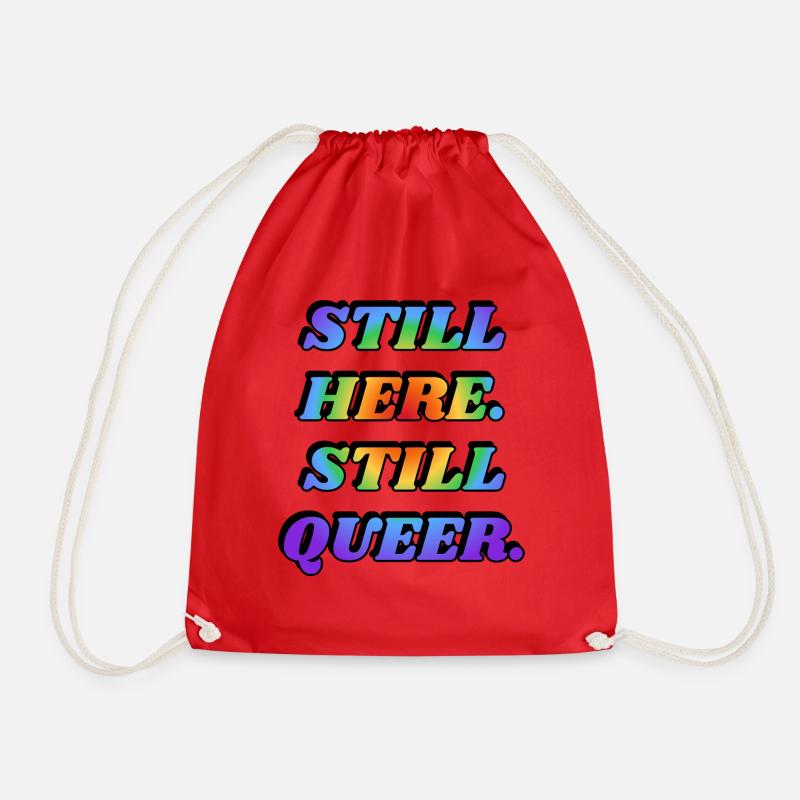 IMMER NOCH HIER NOCH QUEER LGBTQ PRIDE - Turnbeutel - Rot