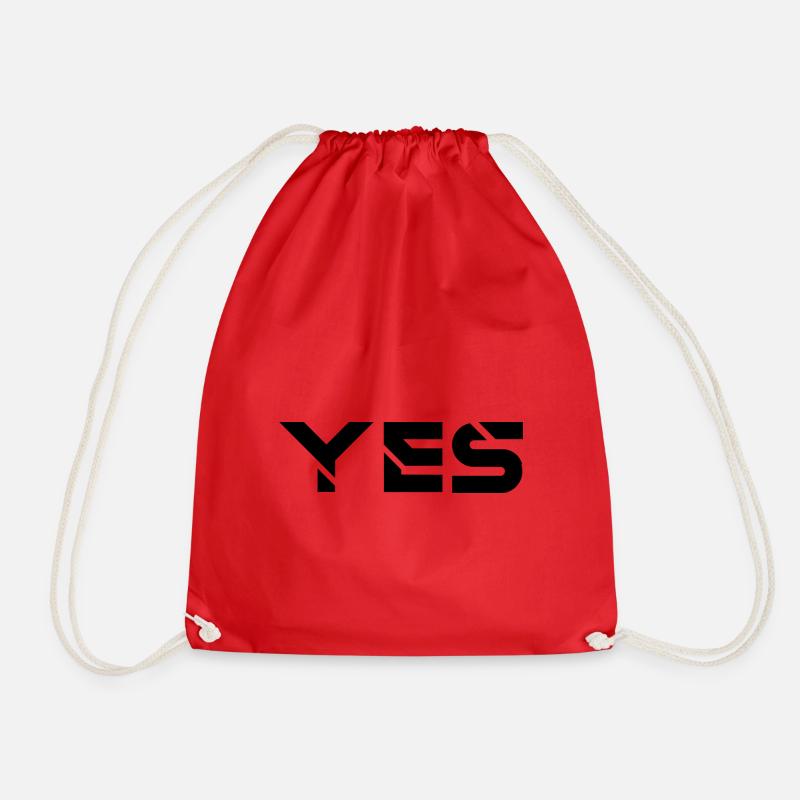 YES yes ja - Turnbeutel - Rot