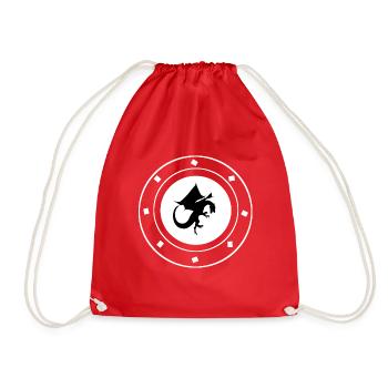 Dragon, Vikings, Vikings, EBM, Gothic - Drawstring Bag - red - Front