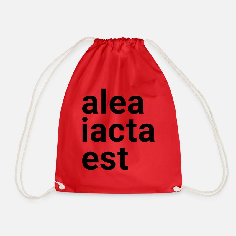 alea iacta est - Turnbeutel - Rot