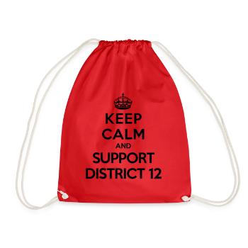 Keep calm and support District 12 (Hunger Games) - Sac de sport léger - rouge - Devant