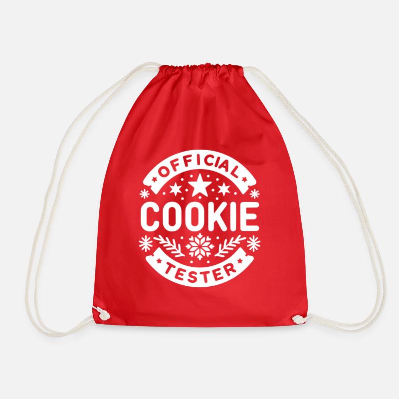 Offizieller Cookie-Tester - Turnbeutel - Rot