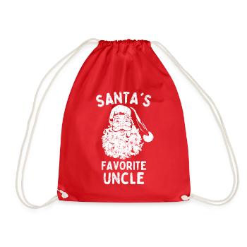 L’oncle préféré du Père Noël - Sac de sport léger - rouge - Devant