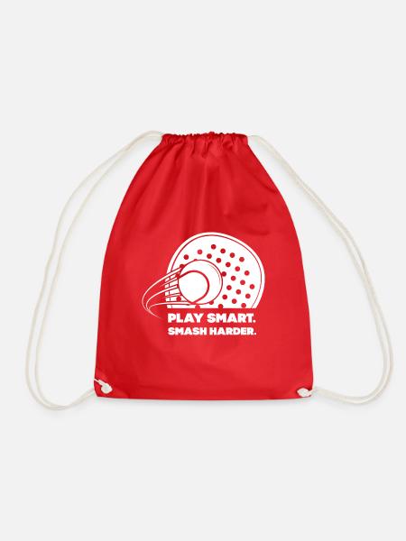 PlaySmart Print White - Turnbeutel - Rot